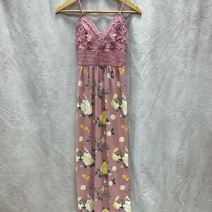 No Boundaries Pink Striped Dress